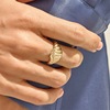 Ring stainless steel, jewelry, accessory, 750 sample gold, wholesale