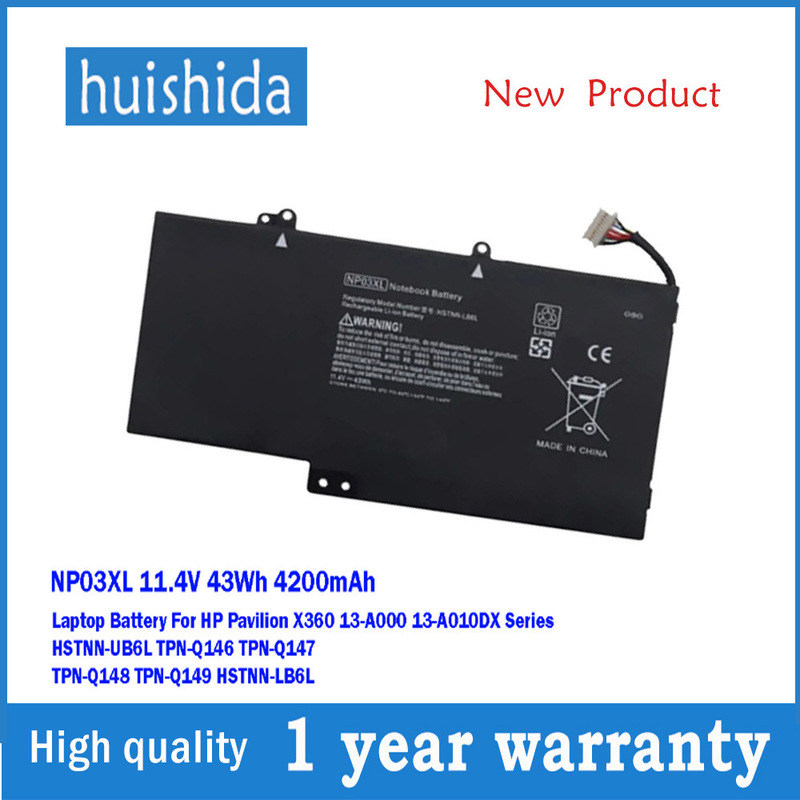 Suitable for Hp Hstnn-Lb6L Np03Xl Tpn-Q146/Q147/Hstnn-Lb6L Notebooks