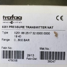 议价 瑞士Trafag 溅射薄膜 压力变送器8251.86.2517 量程0-600Bar