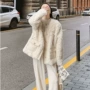 气质春款羊羔绒毛毛上衣