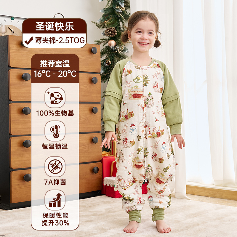 薄夹棉圣诞快乐-推荐室温16-20℃ / S码（推荐身高65-80cm）