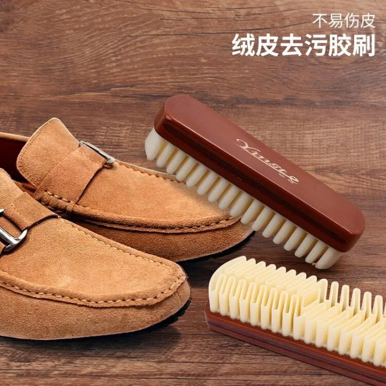 Wooden Suede Brush Suede Care Shoe Brush Nubuck Leather Cleaning and Decontamination Maintenance Shoe Wipe Suede Snow Boots Shoe Brush