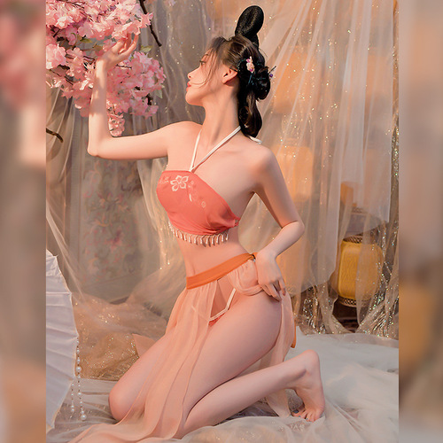 Ancient style national trend shirt small breast sexy underwear passionate midnight charm Hanfu bellyband no need to take off pajamas 5355