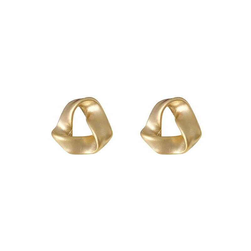 Ear clips, retro golden earrings, french style, no pierced ears, 925 sample silver
