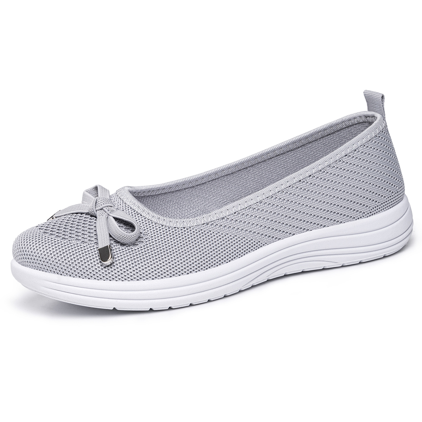Primavera y verano superficial zapatos de madre con un pedazo de zapato de mujer de suela suave fábrica de zapatos de cabello recto tejido transpirable zapatos relajos zapatos casuales