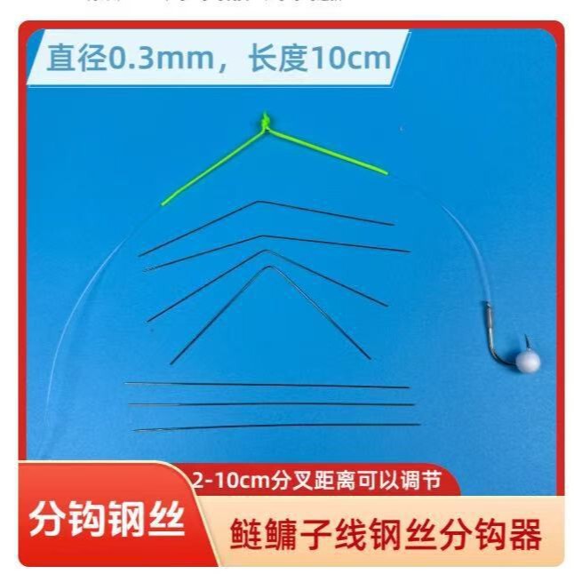 0.3mm Stainless Steel Wire 304 Stainless Steel Straight Wire Straight Rod Carp and Bighead Carp Sub-Line Steel Wire Hook Separator Steel Wire for Separating Hooks