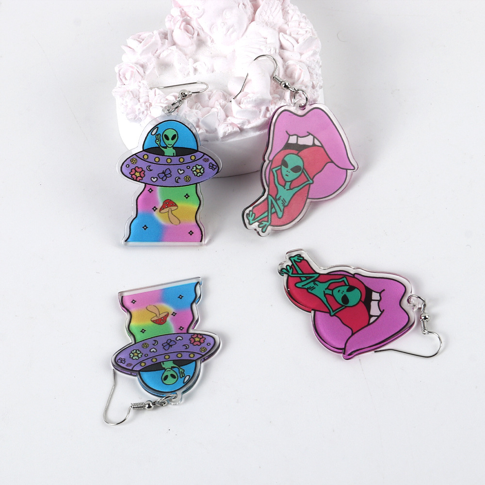 Drop Earrings Classification 1 Pair Quantity 1 Pair Fashion Arylic Drop Earrings