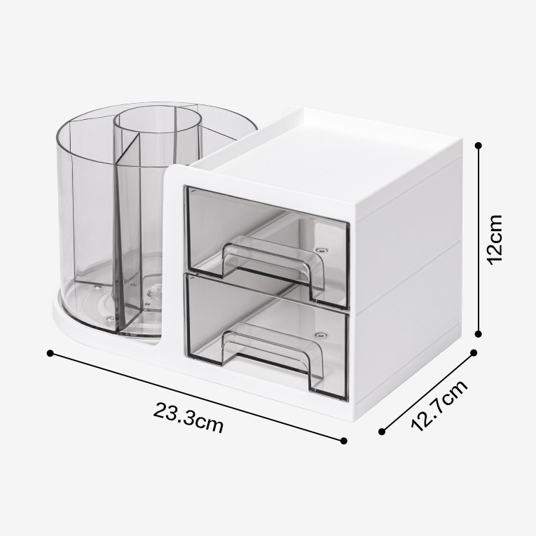 Caja de bolígrafo giratoria + cajón