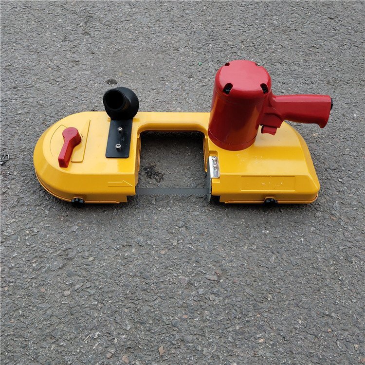 FDJ-120气动锯轨机 风动钢轨带式切割机 手持轨道气动带式锯