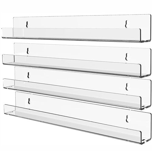 Acrylic transparent wall-mounted wall nail polish display rack desk storage living room kitchen multi-functional storage rack