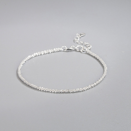 Korean sparkling cauliflower bracelet for women s925 sterling silver sparkling starry cold light luxury style versatile hand jewelry
