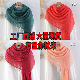 Scarf, cotton and linen, direct factory sales, wholesale