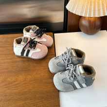 女童加绒学步鞋2025秋冬季新款儿童软底防滑保暖鞋男童二棉德训鞋