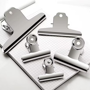 Clip stationery fixed universal organizing clip stainless steel iron bill clip extra large small size book small clip file home