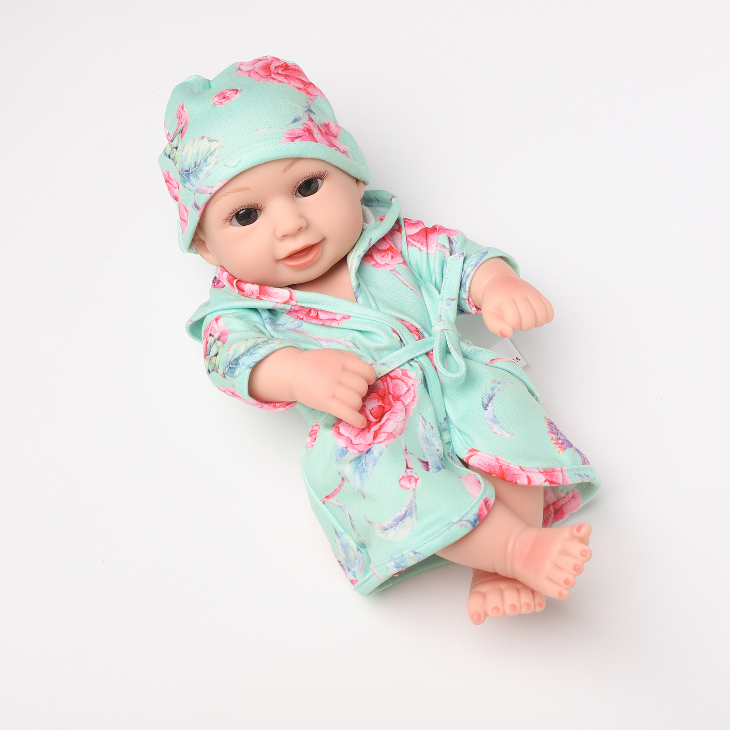 Simulación bebé renacido muñeca 30cm vinilo muñeca suave pegamento bebé dormir calmante niños jugar casa juguete