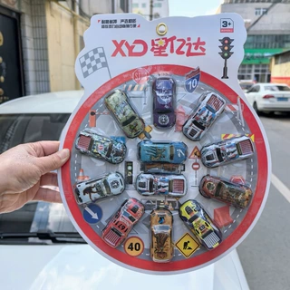 回力涂鸦小汽车合金铁壳铁皮模型车 儿童玩具幼儿园礼品袋装批发