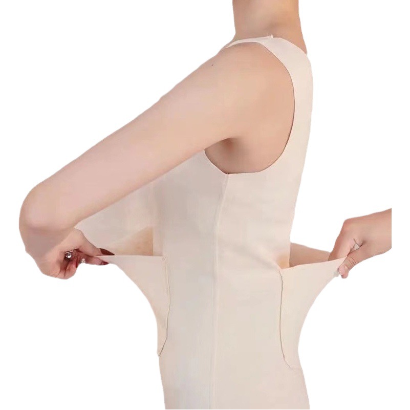 Nuevo Otoño e Invierno de terciopelo cálido Chaleco con bolsillos dobles cálidos pegatinas de bebé Palacio de las mujeres caliente vientre cintura artefacto