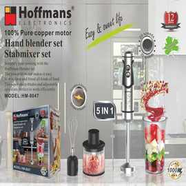 Hoffmans8047 5 in 1 Hand Blender set 12pcs/CTN 0.09cbm