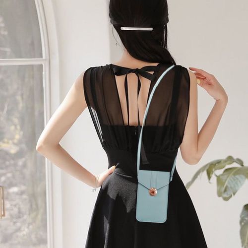 Mobile phone bag with touch screen hanging bag for mobile phone bag women's 7-inch mini satchel  new coin purse