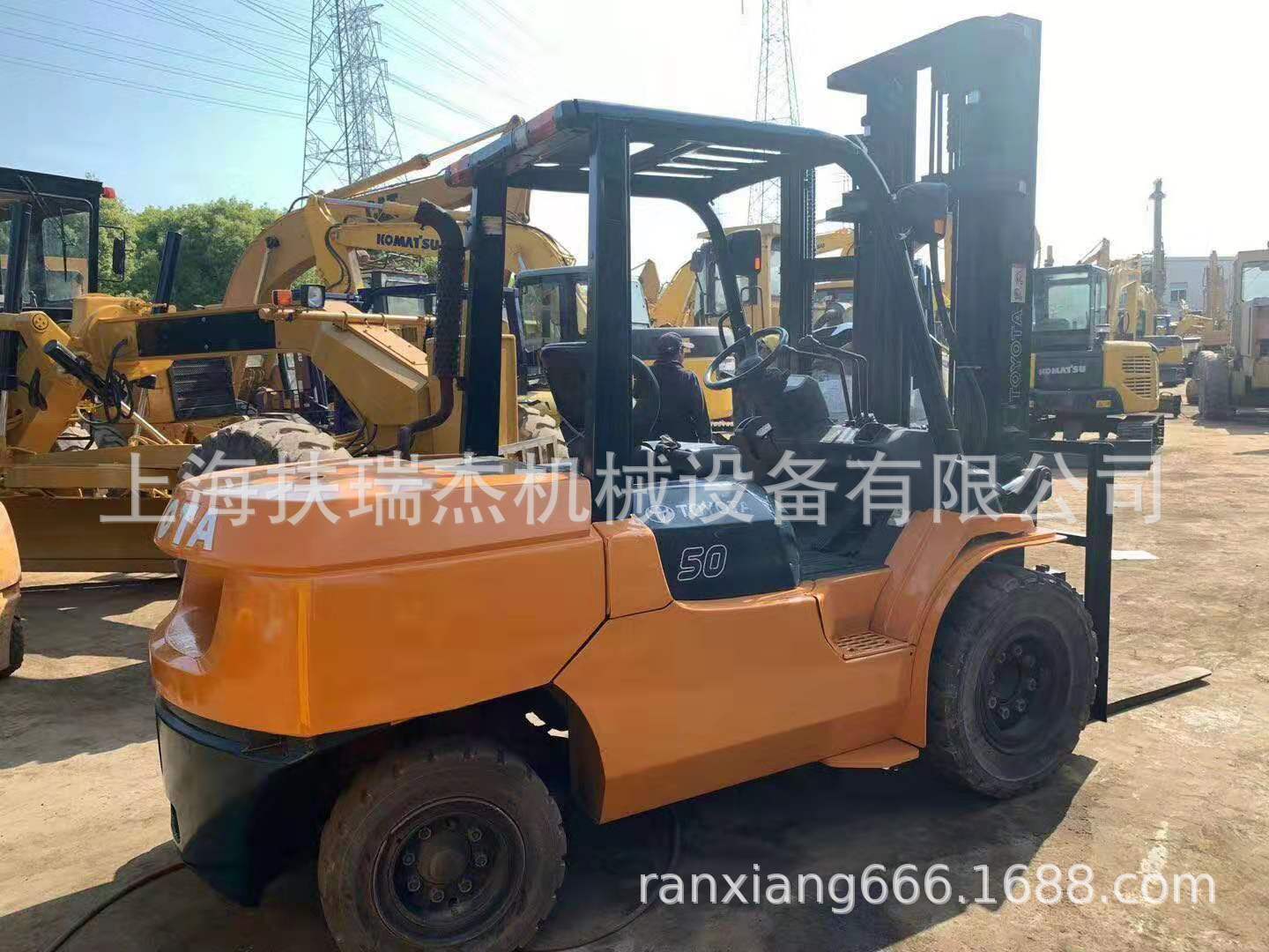 丰田5吨叉车内燃叉车 丰田5吨柴油叉车 带侧移