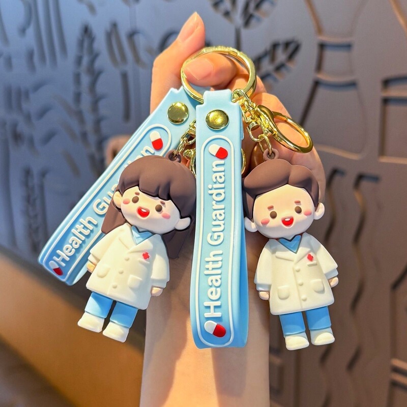 Cartoon Doctor Keychain Doctor Pretend Play Toy Couple Backpack Pendant White-Coated Angel Doll Image Pendant Cartoon Doctor Keychain Doctor Pretend Play Toy Couple Backpack Pendant White-Coated Angel Doll Image Pendant
