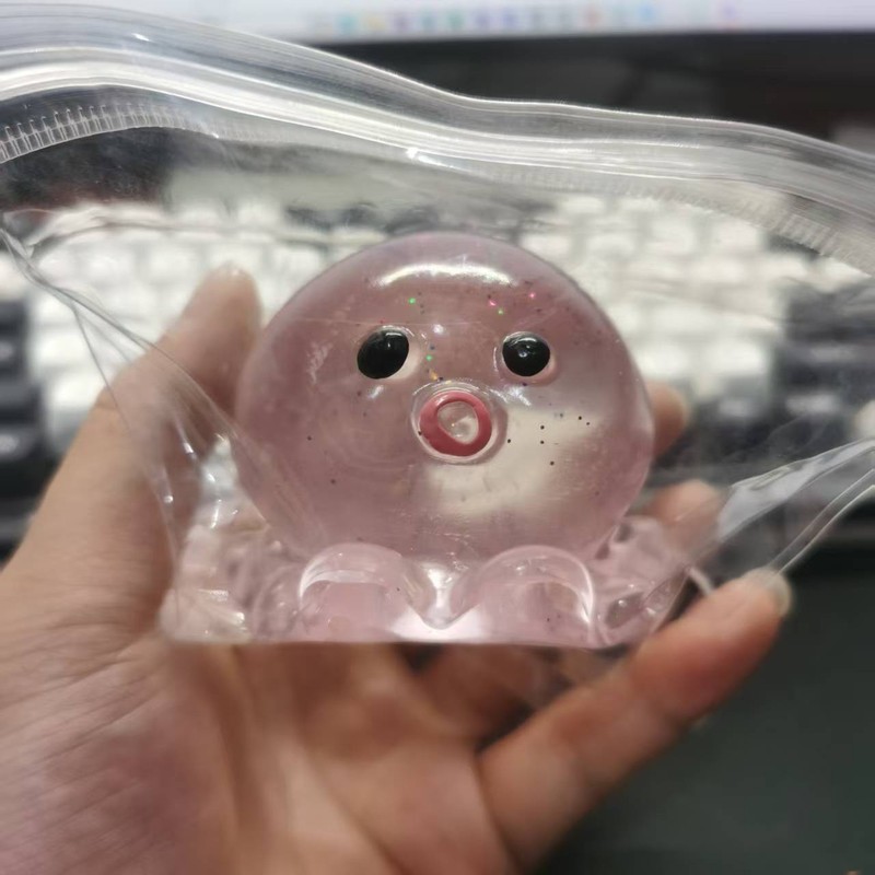 超かわいいタコのピンチおもちゃ、模造シリコン、超ソフト粘土感、高価値の手作り減圧おもちゃ、工場直送|undefined