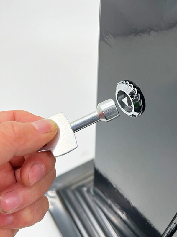 Universal Fruit Peel Bin Trash Can Key Accessory Triangle Lock for Property Trash Can Lock Stainless Steel Galvanized Plate Bin