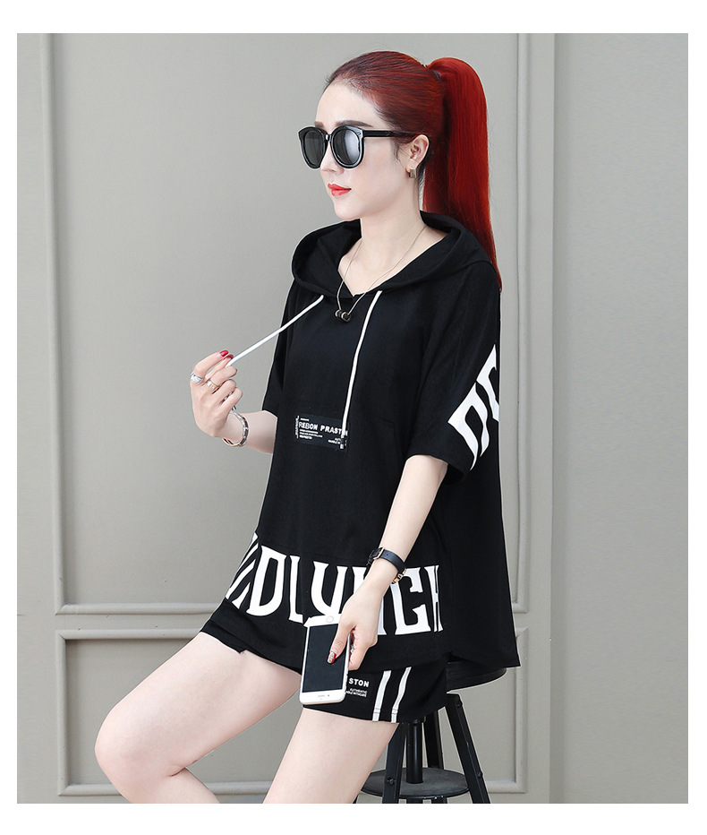 Casual Sportswear For Women, Outfit 2026 New Style, Fashionable And Trendy Summer Two-piece Shorts Set_ecoleips.com