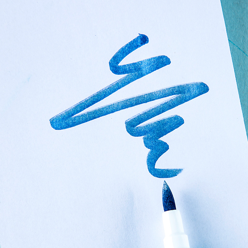 Papelería creativa TD23 de doble cabeza pintura pluma estudiante DIY diario clave marca marcador estudiante escuela suministros