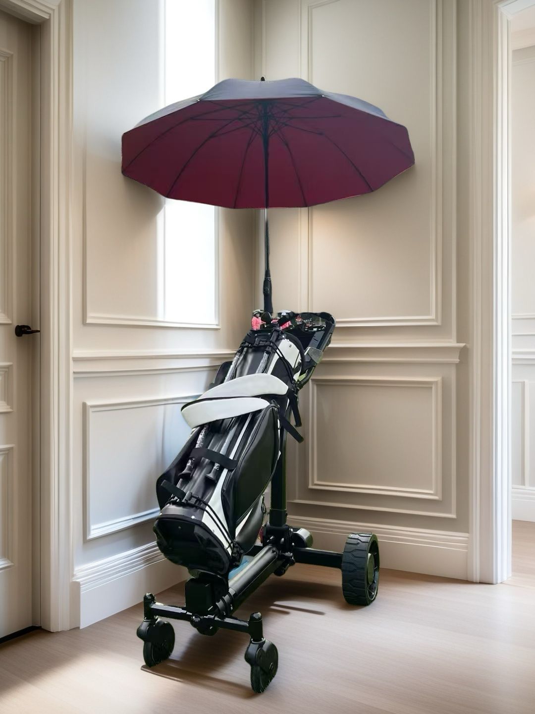 Sikute T3 four-wheel intelligent automatic follow adult golf bag car folding small