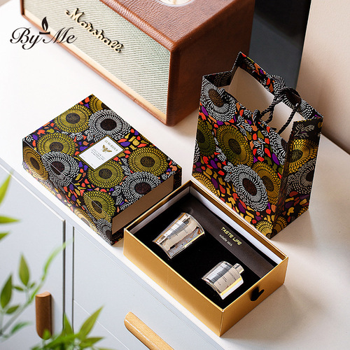BYME electroplated two-color fragrance aromatherapy gift box aromatherapy candle set wedding birthday gift Goddess' Day gift