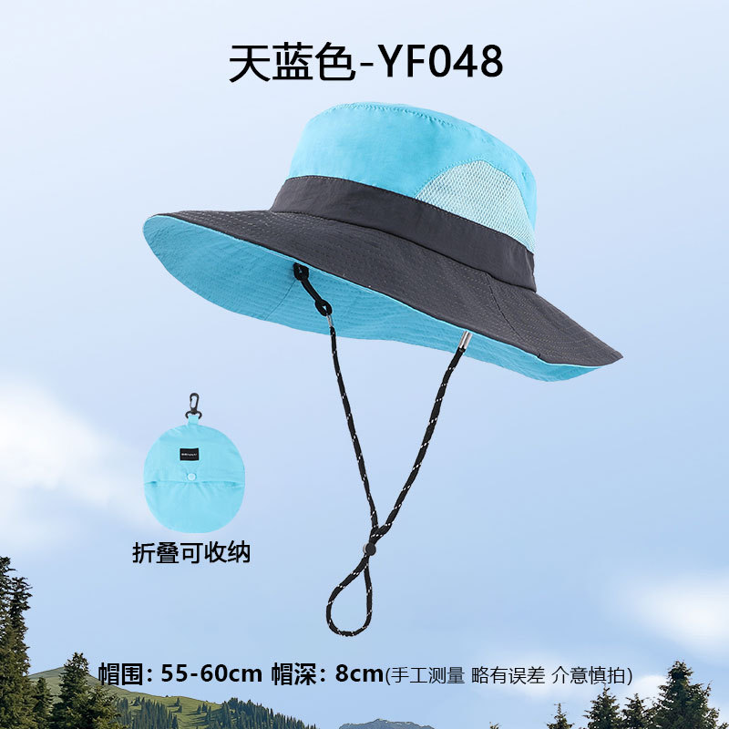 折りたたみバッグ漁師帽子速乾性防水屋外登山帽子サンハット抗 UV 男性と女性の日焼け止め帽子