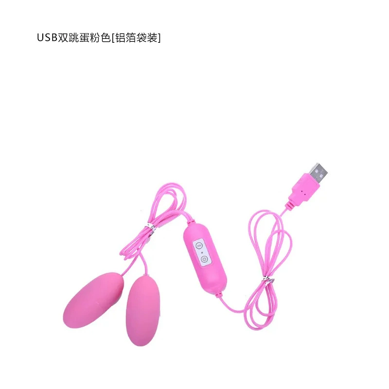 USB Vibrating Egg (single & double) — USB plug-in, 2-mode remote, purple or pink
