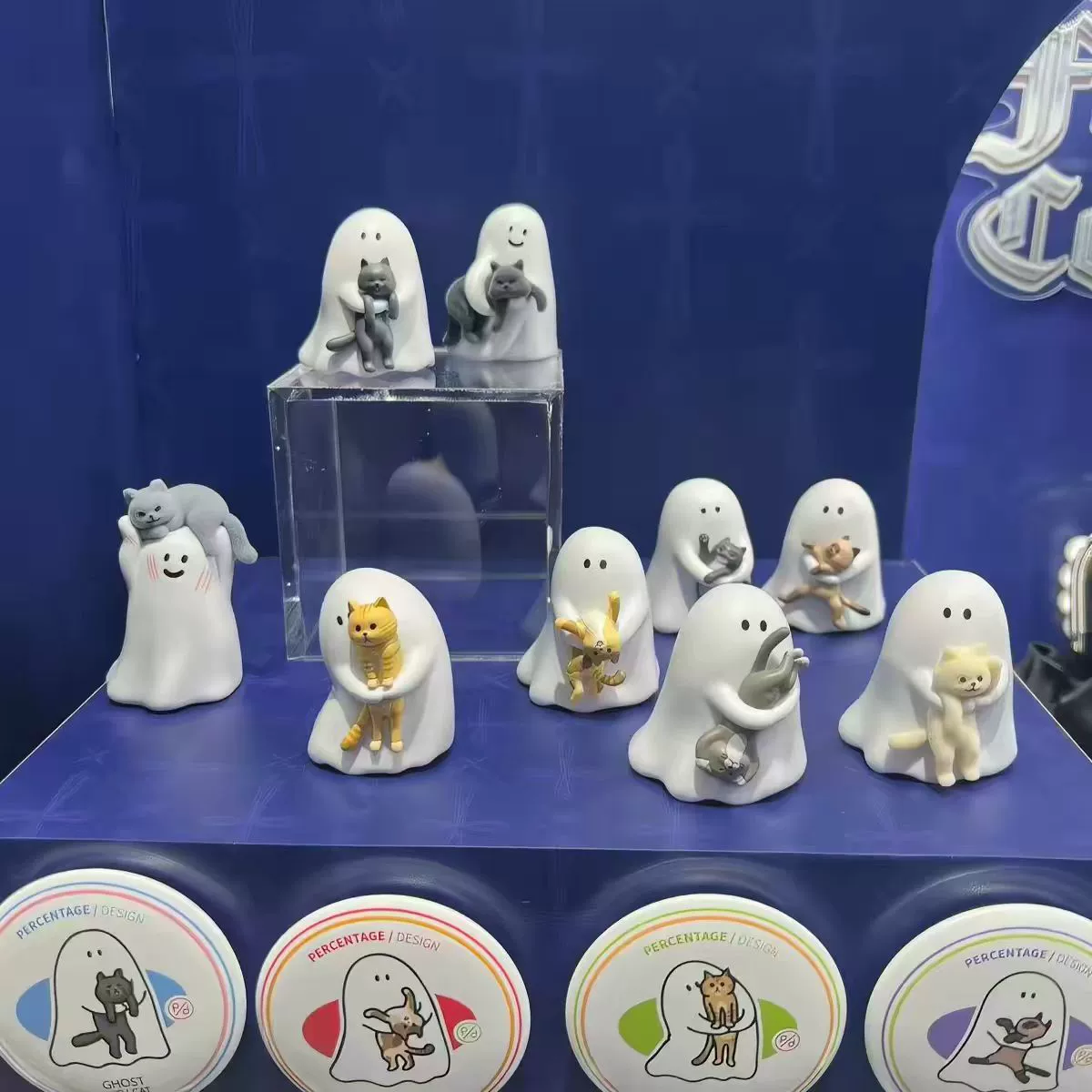 52TOYS Маленький призрак Покажи мне мою кошку Серия слепого бокса фигурка-кукла милый подвеска украшение для девочек подарок