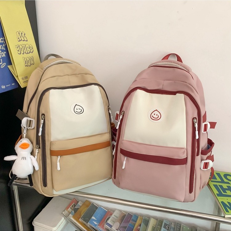 Mochila de hombro femenino sentido superior insfeng versión coreana de la mochila de estudiantes de secundaria y secundaria simple mochila de estudiantes universitarias