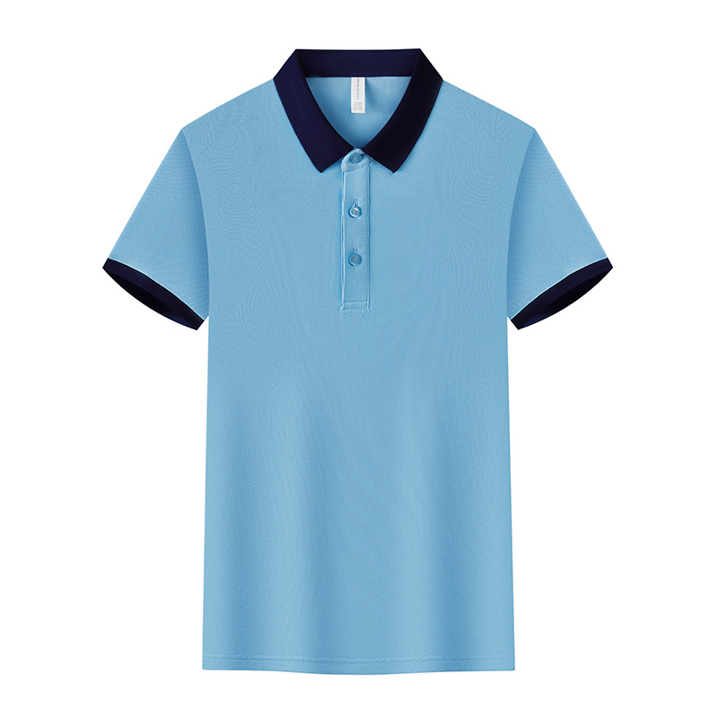 Camiseta de polo de seda personalizada camiseta deportiva con solapa anti-oil ropa de trabajo bordada publicidad logotipo impreso de manga corta