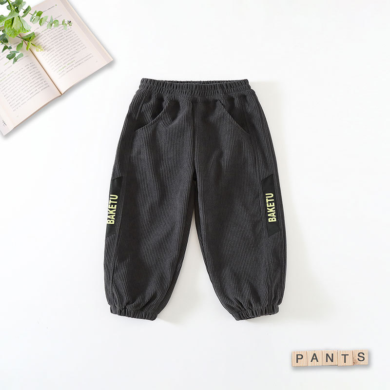 Demi-season children's corduroy trousers for boys girl's