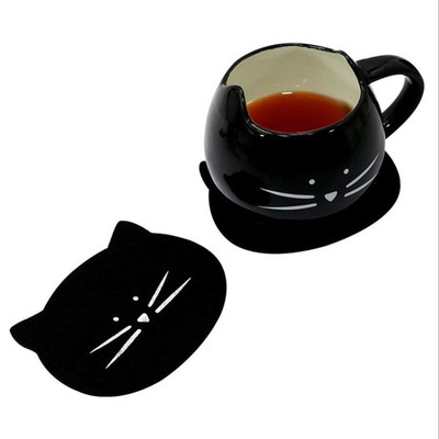 批发定制 毛毡养壶餐垫杯垫 创意如意纹毛毡杯垫吸水壶垫可加logo|ms