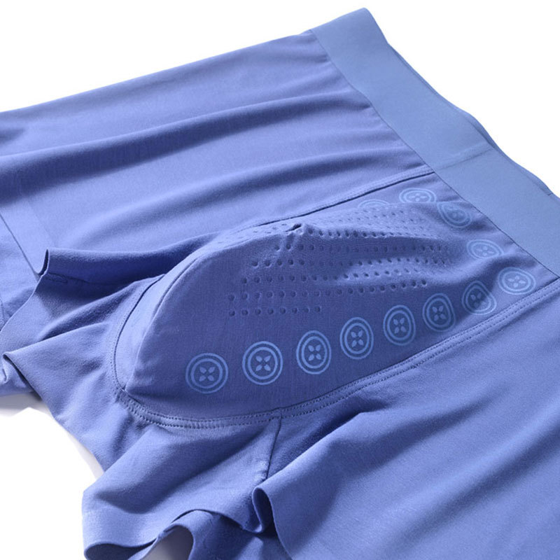 特惠負離子抑菌無痕平角透氣男士內褲莫代爾抑菌內褲吸濕裸感平角