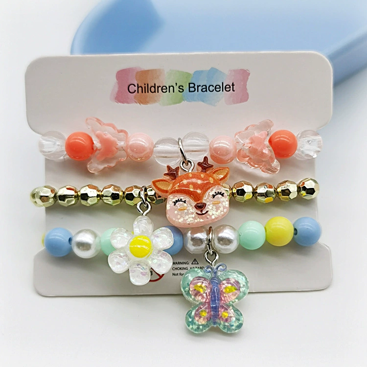 Cartoon bracelet, children's set, European style