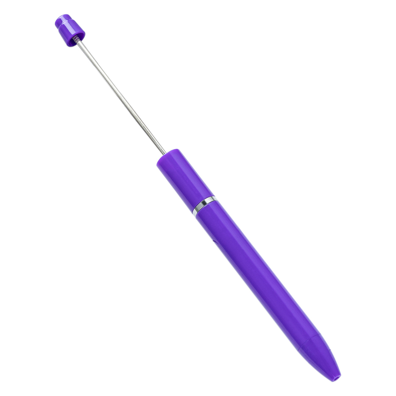 Inventario al por mayor bolígrafo de plástico largo diy bolígrafo de bolas hecha a mano se puede imprimir publicidad personalizada bolígrafo de regalo