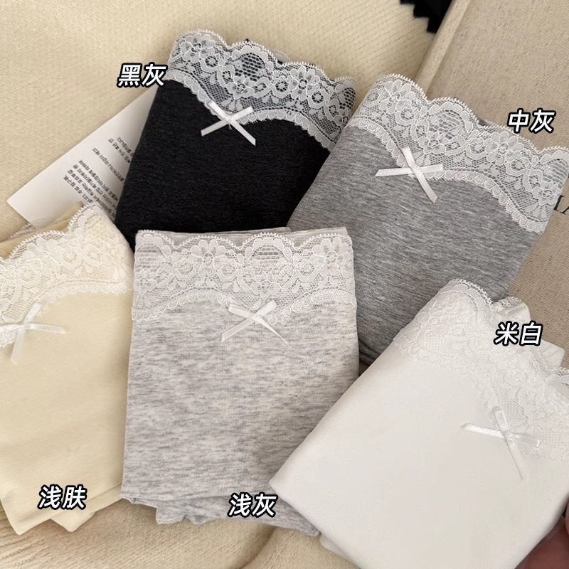 女の子用安全パンツ、シームレス花柄露出防止、カールしない純綿ボクサーブリーフ、女性用ツーインワンボクサーレギンス|undefined