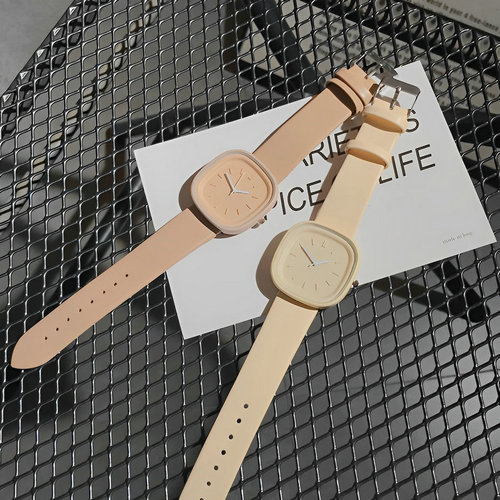 Chic Korean style niche design simple fashion square watch women's ins style versatile temperament casual quartz watch women
