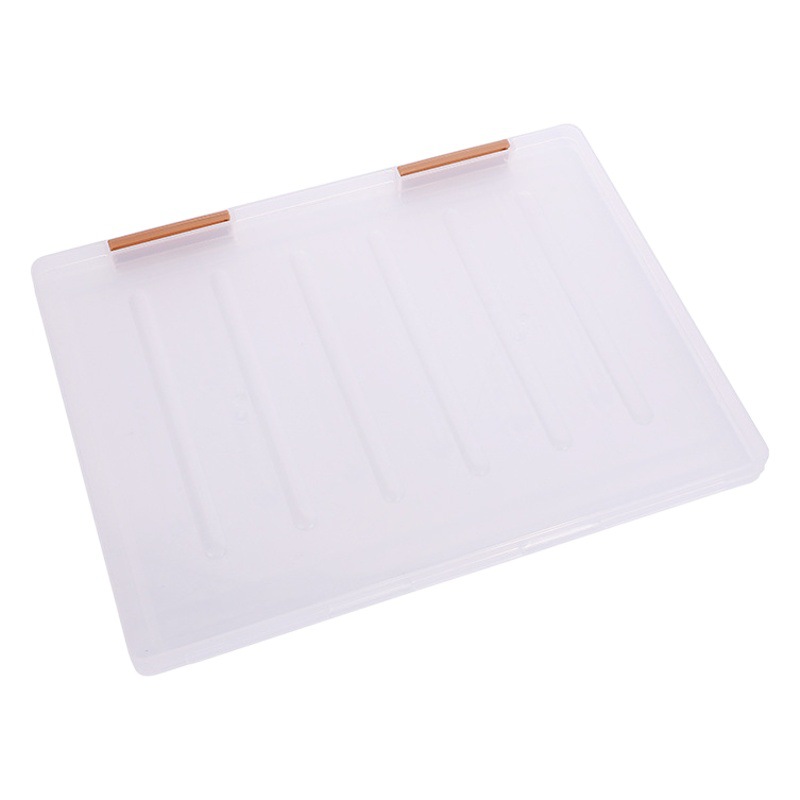 Material de escritorio simple A4 caja de archivo A5 caja de almacenamiento de papel plástico transparente Bill organización caja suministros estudiantiles