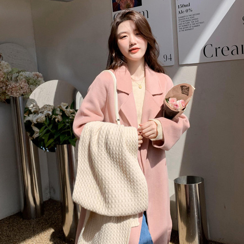 Fashionable scarf for women, autumn and winter cashmere-like imitation, simple and versatile, warm-keeping, thick cashmere-style scarf, solid color, casual, student shawl