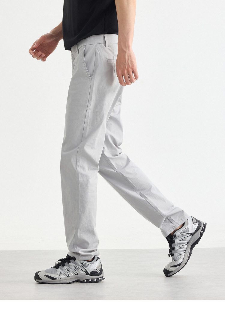 Quần dài nam ống thẳng nhỏ công sở chất liệu cotton pha linen kiểu mới — đen chi tiết 15