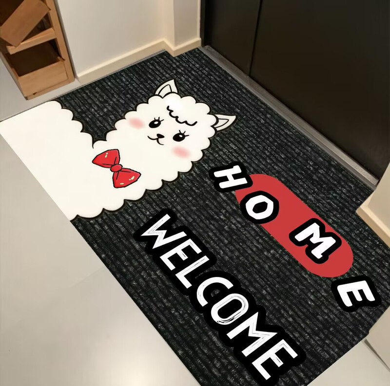 Thickened Loop Pile Entrance Mat, Cartoon New Style Mat, Wear-Resistant, Water-Absorbent, Entryway Mat, Household Dirt-Resistant, Non-Slip, Drop Shipping Thickened Loop Pile Entrance Mat, Cartoon New Style Mat, Wear-Resistant, Water-Absorbent, Entryway Mat, Household Dirt-Resistant, Non-Slip, Drop Shipping
