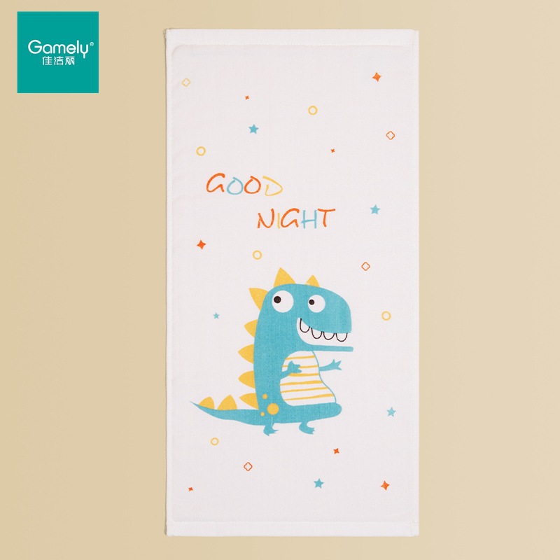 [프로모션] 면 패브릭 프린트 타올 95g 레이디스 페이스 타올 흡수성 자카드 커플 페이스 타올