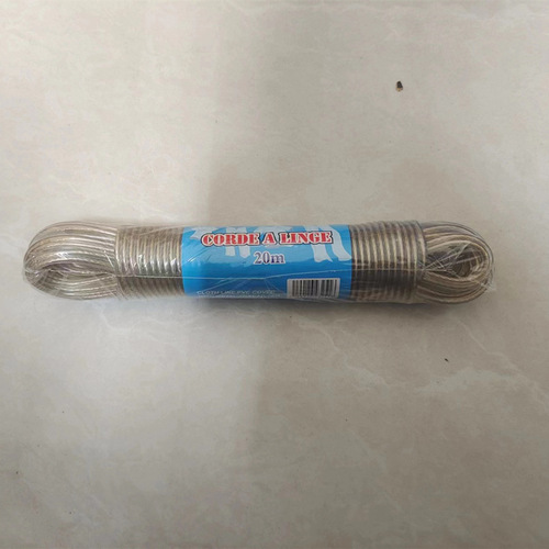 PVC coated 20m drying quilt steel wire clothesline transparent color manufacturer Amazon AliExpress cross-border wholesale