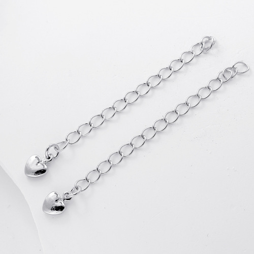 Real gold color-preserving five-pointed star extension chain DIY necklace accessories love tail chain water drop bracelet pendant jewelry accessories